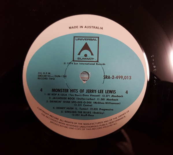 Jerry Lee Lewis - Monster Hits Of Jerry Lee Lewis | Universal Summit (SRA2.499.013) - 3 Jerry Lee Lewis - Monster Hits Of Jerry Lee Lewis | Universal Summit (SRA2.499.013) - 3