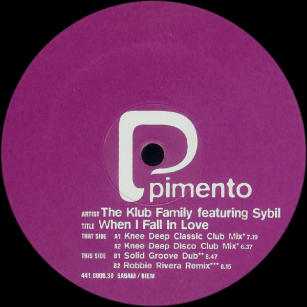 The Klub Family - When I Fall In Love | Pimento (MO 008 T) - 2 The Klub Family - When I Fall In Love | Pimento (MO 008 T) - 2