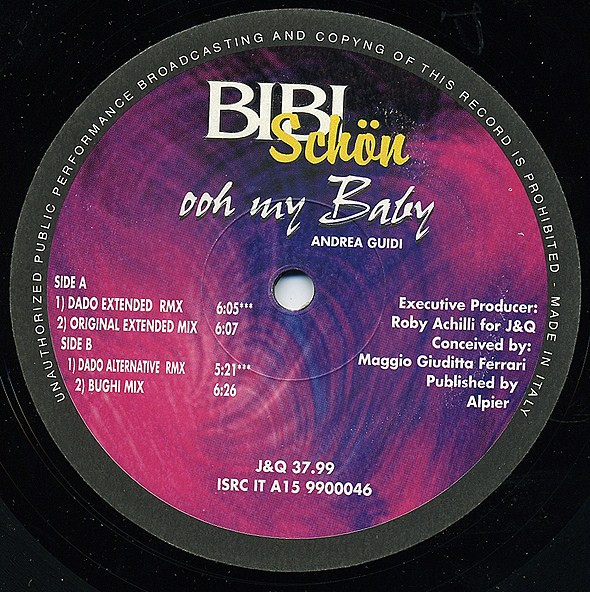 Bibi Schön - Ooh My Baby | J & Q Records (J&Q 37/99) - 3 Bibi Schön - Ooh My Baby | J & Q Records (J&Q 37/99) - 3