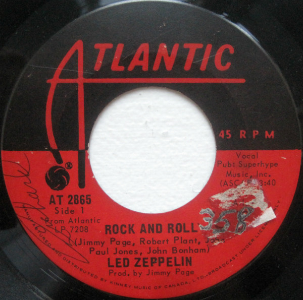 Led Zeppelin - Rock And Roll / Four Sticks | Atlantic (AT 2865)