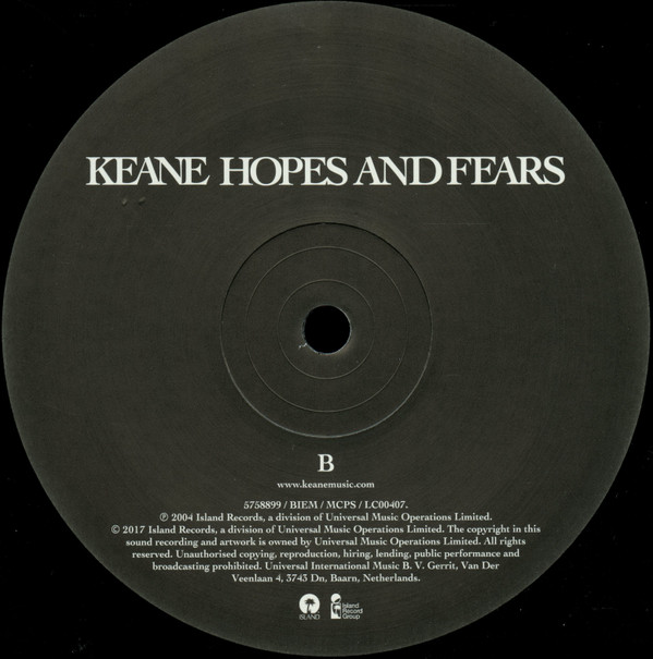 Keane - Hopes And Fears | Island Records (5758899) - 8 Keane - Hopes And Fears | Island Records (5758899) - 8