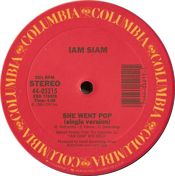 Iam Siam - She Went Pop | Columbia (44 05215) - 3