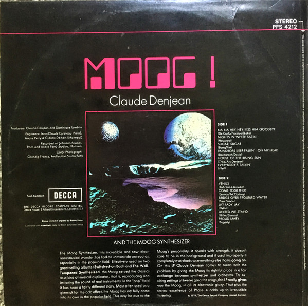 Moog! Claude Denjean And The Moog Synthesizer