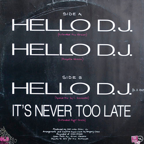 Venice - Hello D.J. | CGD (CGD 15293) - 2