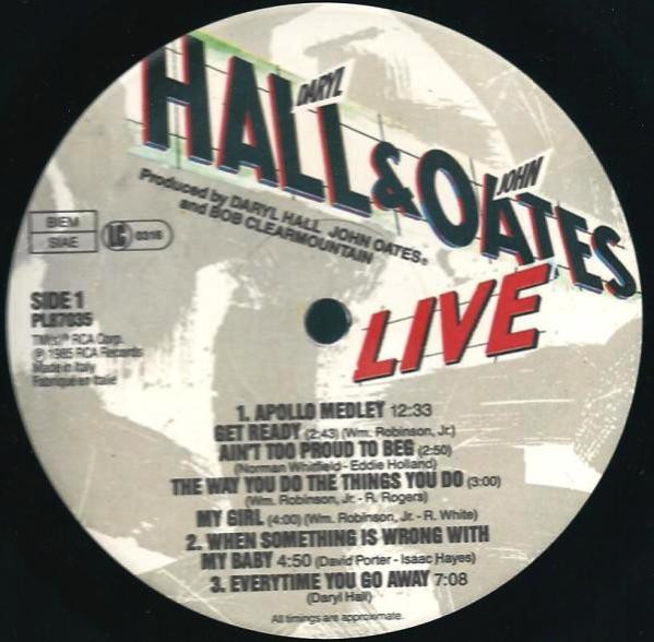 Daryl Hall & John Oates With David Ruffin & Eddie Kendrick - Live At The Apollo | RCA (PL87035) - 5 Daryl Hall & John Oates With David Ruffin & Eddie Kendrick - Live At The Apollo | RCA (PL87035) - 5