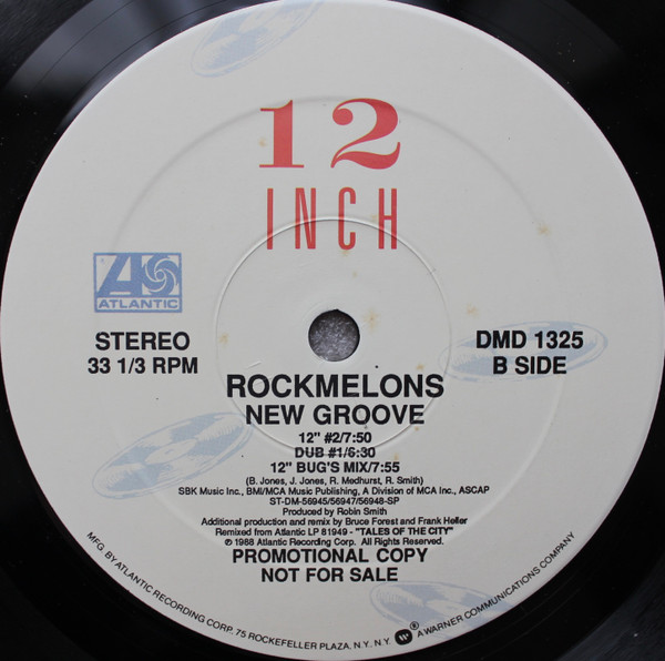 Rockmelons - New Groove | Atlantic (DMD 1325) - 2