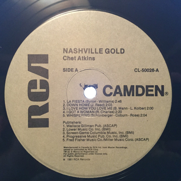 Chet Atkins - Nashville Gold | RCA Camden (CL-50026) - 3 Chet Atkins - Nashville Gold | RCA Camden (CL-50026) - 3