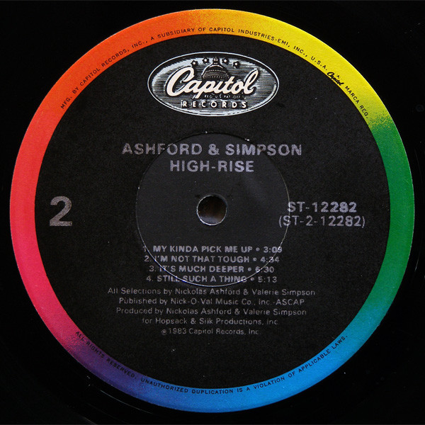 Ashford And Simpson - High-Rise | Capitol Records (ST-12282) - 4 Ashford And Simpson - High-Rise | Capitol Records (ST-12282) - 4