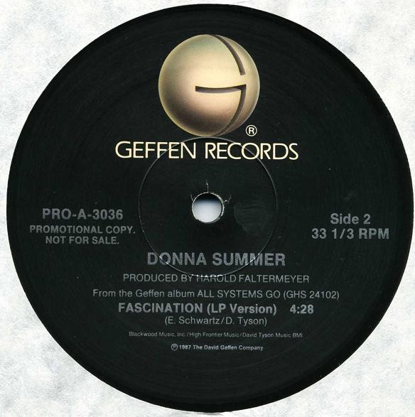Donna Summer - All Systems Go | Geffen Records (PRO-A-3036) - 2 Donna Summer - All Systems Go | Geffen Records (PRO-A-3036) - 2