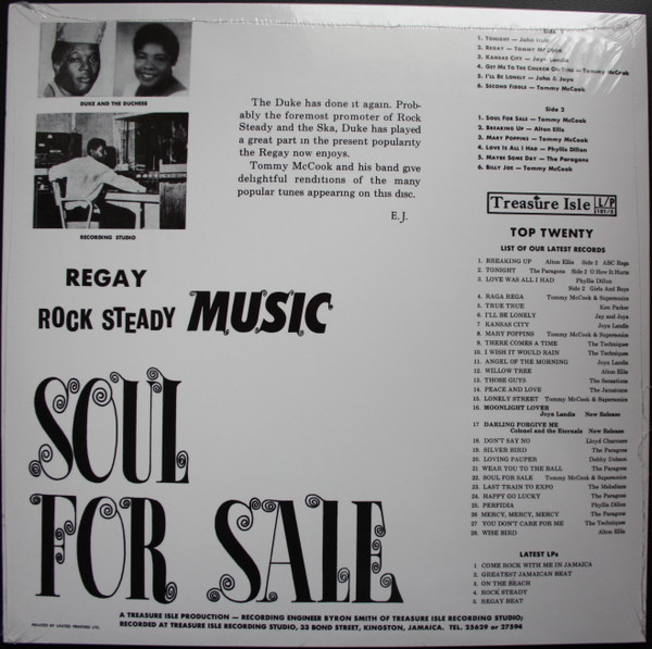 Various - Soul For Sale | Treasure Isle (L/P 101/5) - 2 Various - Soul For Sale | Treasure Isle (L/P 101/5) - 2