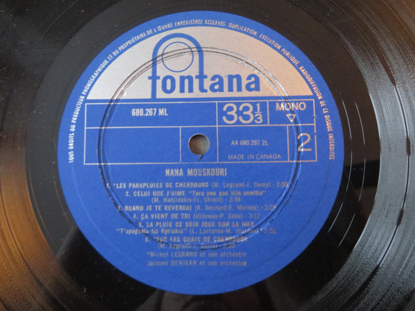 Nana Mouskouri - Quatre Soleils | Fontana (680.267 ML) - 4 Nana Mouskouri - Quatre Soleils | Fontana (680.267 ML) - 4