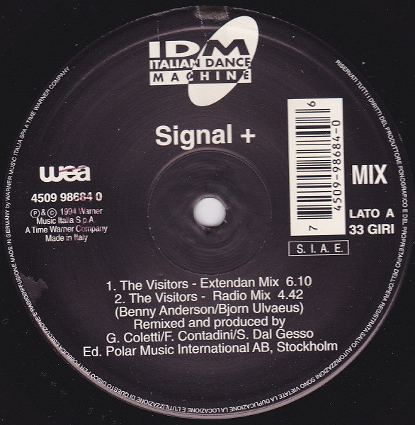 Signal + - The Visitors | IDM (Italian Dance Machine) (4509 98684 0) - main Signal + - The Visitors | IDM (Italian Dance Machine) (4509 98684 0) - main