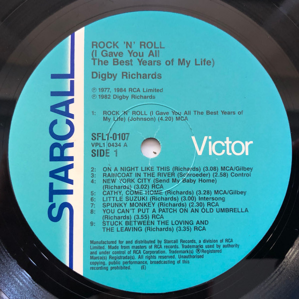 Digby Richards - Rock'N'Roll I Gave You All The Best Years Of My Life | Starcall (SFL1 0107) - 3 Digby Richards - Rock'N'Roll I Gave You All The Best Years Of My Life | Starcall (SFL1 0107) - 3