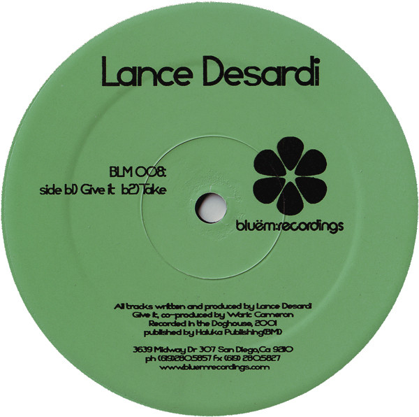 Lance DeSardi - Tom's Ride | Bluem Recordings (BLM 008) - 2