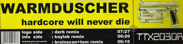 Warmduscher Feat. Lamont Humphrey - Hardcore Will Never Die | Tracid Traxxx (TTX2030R) - 4