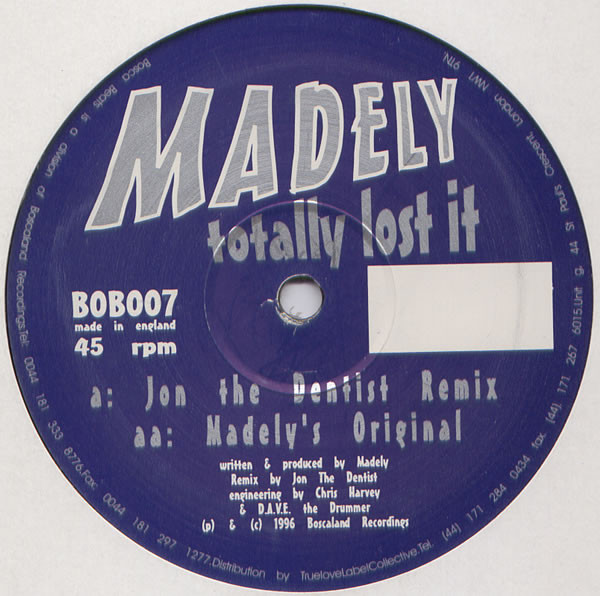 Madely - Totally Lost It | Bosca Beats (BOB007) - main