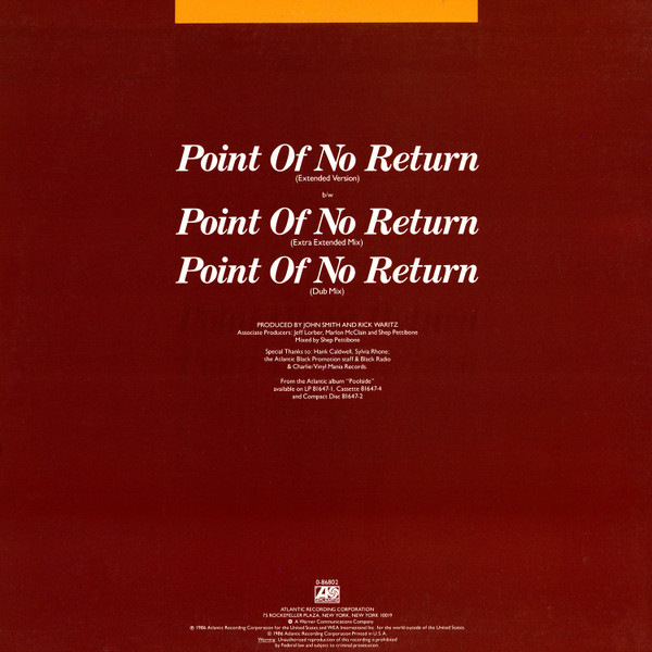 Nu Shooz - Point Of No Return | Atlantic (0-86802) - 2