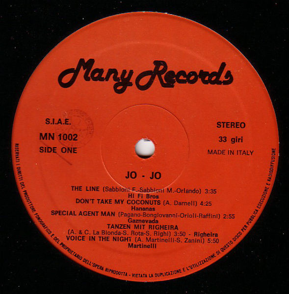 Various - Jo-Jo | Many Records (MN 1002) - 3