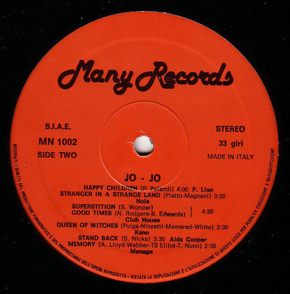 Various - Jo-Jo | Many Records (MN 1002) - 4