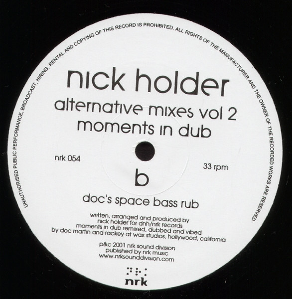 Nick Holder - Alternative Mixes Vol. 2 | NRK Sound Division (nrk 054) - 4