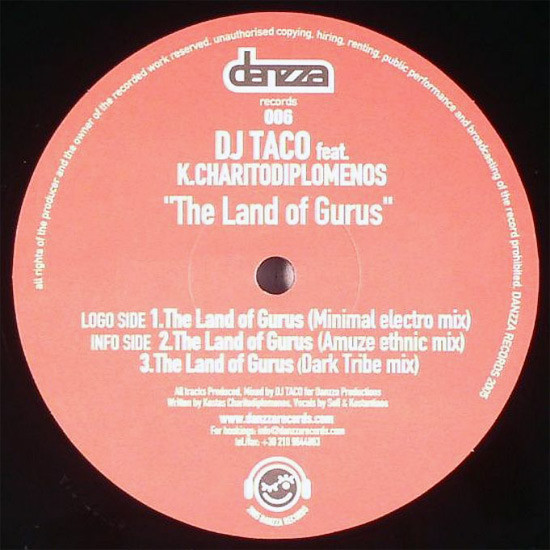 DJ Taco Feat. K. Charitodiplomenos - The Land Of Gurus | Danzza Records (DANZZA006) - 2