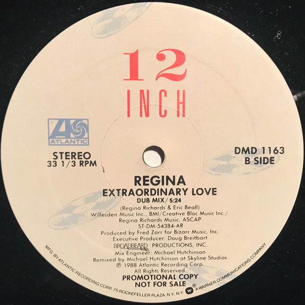 Regina - Extraordinary Love | Atlantic (DMD 1163) - 2