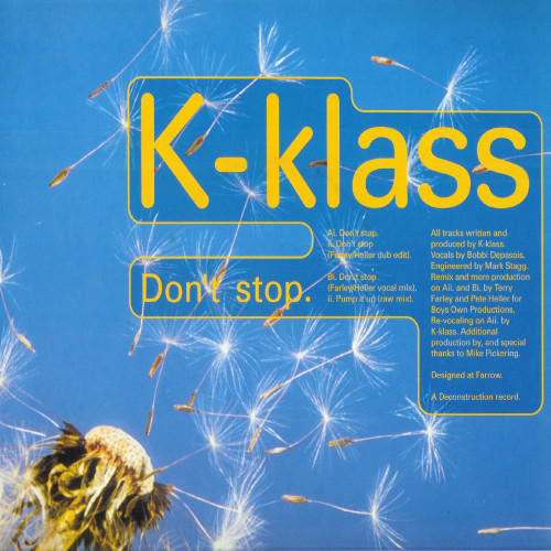 K-Klass - Don't Stop | Deconstruction (12R 6325)
