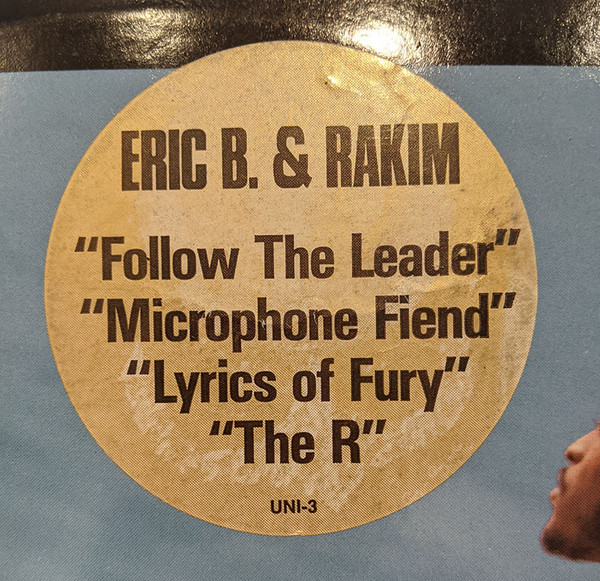 Eric B. & Rakim - Follow The Leader | UNI Records (UNI-3) - 5 Eric B. & Rakim - Follow The Leader | UNI Records (UNI-3) - 5