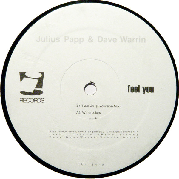 Julius Papp & Dave Warrin - Feel You | i! Records (IR-154)
