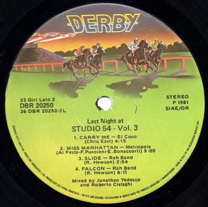 Various - Last Night At Studio 54 Vol. 3 | Derby (DBR 20250) - 4