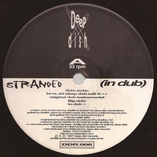 Deep Dish - Stranded (In Dub) | Deep Dish Records (DDR 006)