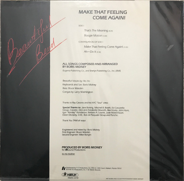 Beautiful Bend - Make That Feeling Come Again! | Marlin (MARLIN 2218) - 2