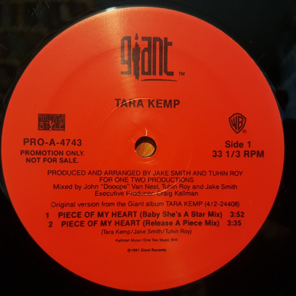 Tara Kemp - Piece Of My Heart | Giant Records (PRO-A-4743) - 4 Tara Kemp - Piece Of My Heart | Giant Records (PRO-A-4743) - 4