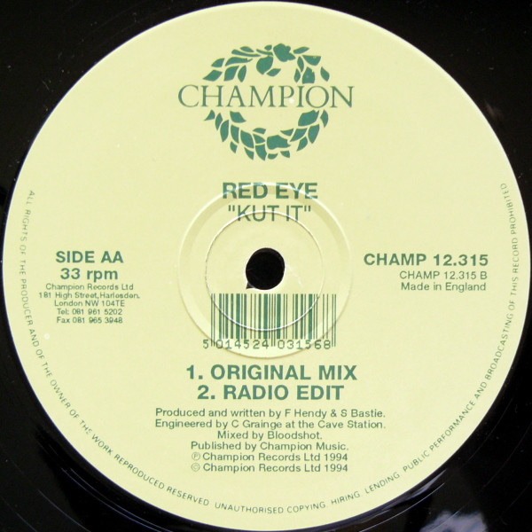 Red Eye - Kut It | Champion (CHAMP 12.315) - 3 Red Eye - Kut It | Champion (CHAMP 12.315) - 3