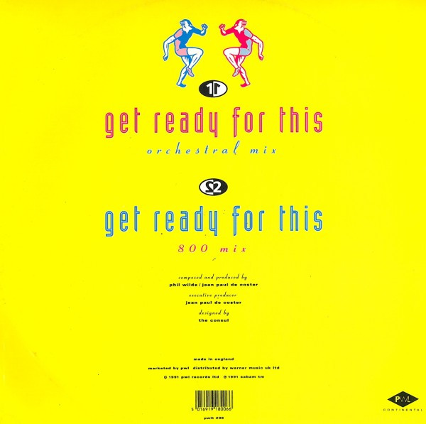 2 Unlimited - Get Ready For This | PWL Continental (pwlt 206) - 2