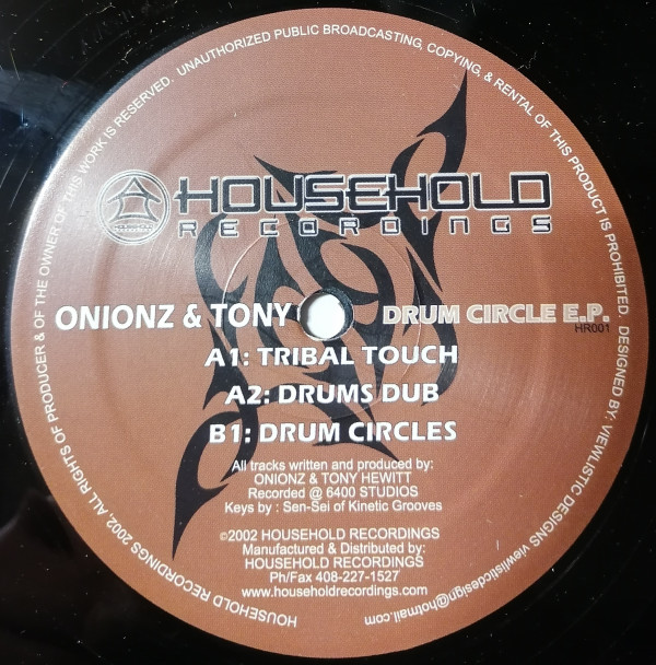 Onionz & Tony - Drum Circle E.P. | Household Recordings (HR001) - 2