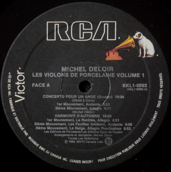 Michel Deloir - Les Violons De Porcelaine Volume 1 | RCA (KKL1-0592) - 4