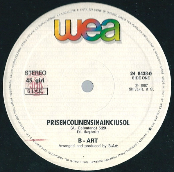B-Art - Prisencolinensinainciusol (Alright) | WEA (248 438) - 2