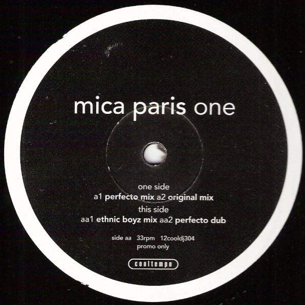Mica Paris - One | Cooltempo (12cooldj304) - main Mica Paris - One | Cooltempo (12cooldj304) - main