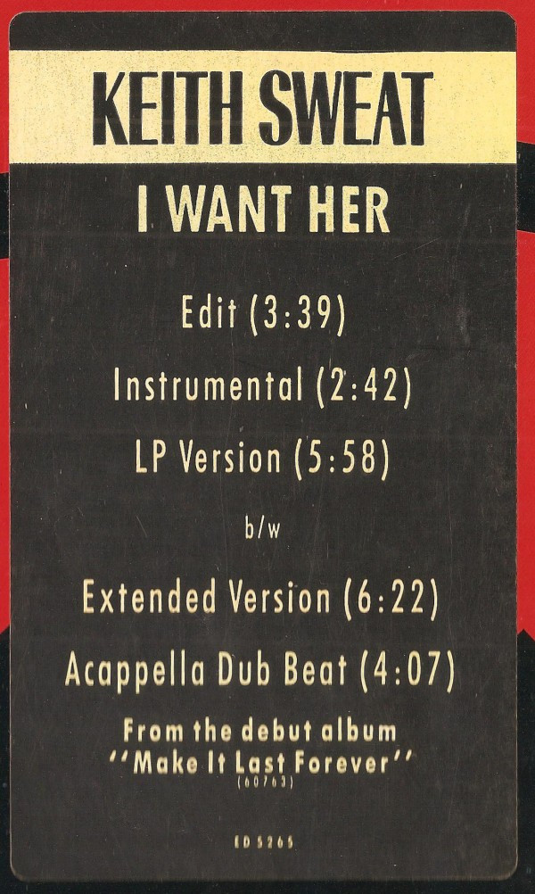 Keith Sweat - I Want Her | Vintertainment (ED 5265) - 3