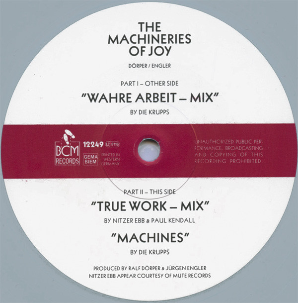 The Machineries Of Joy (Parts I & II)