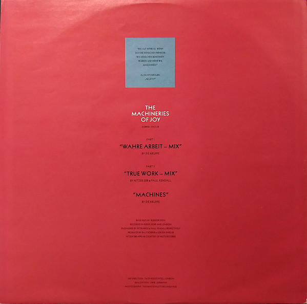 The Machineries Of Joy (Parts I & II)