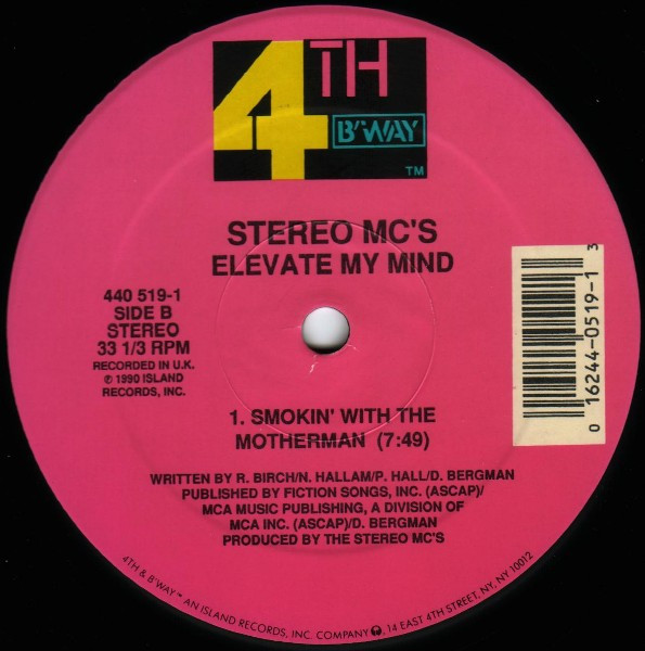 Stereo MC's - Elevate My Mind | 4th & Broadway (440 519-1) - 2 Stereo MC's - Elevate My Mind | 4th & Broadway (440 519-1) - 2