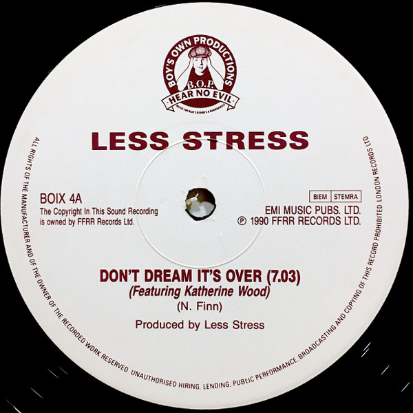Less Stress - Don't Dream It's Over | Boy's Own Productions (BOIX 4) - 3 Less Stress - Don't Dream It's Over | Boy's Own Productions (BOIX 4) - 3