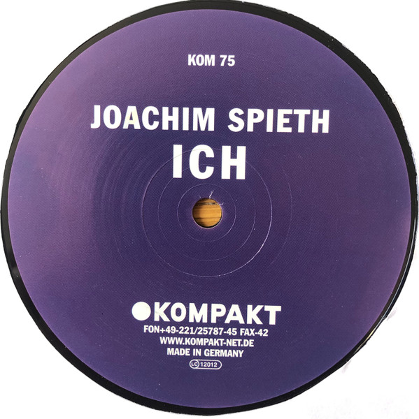 Joachim Spieth - Ich | Kompakt (KOM 75) - 2