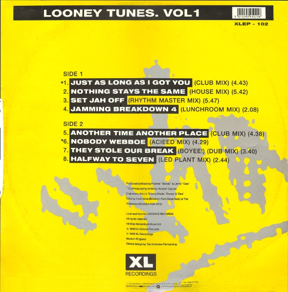 Frankie Bones & Lenny Dee - The Looney Tunes EP Vol. One | XL Recordings (XLEP-102) - 2 Frankie Bones & Lenny Dee - The Looney Tunes EP Vol. One | XL Recordings (XLEP-102) - 2