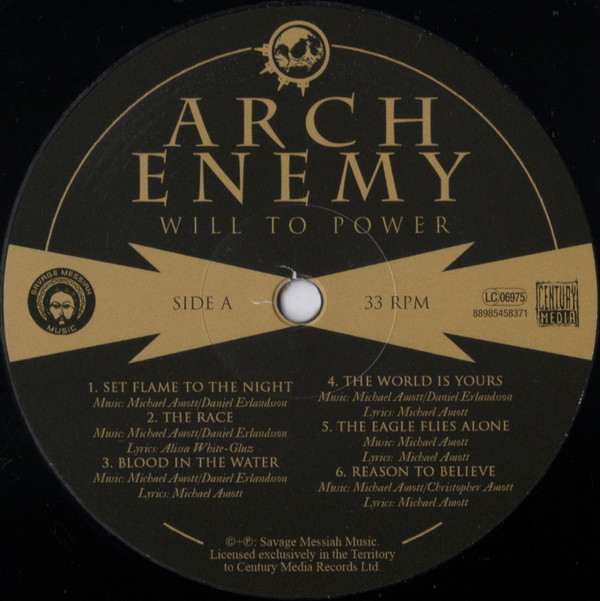 Arch Enemy - Will To Power | Century Media (88985458371) - 3