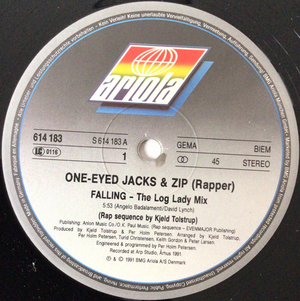 One-Eyed Jacks - Falling (The Twin Peaks Dance Mixes) | Ariola (614 183) - 3 One-Eyed Jacks - Falling (The Twin Peaks Dance Mixes) | Ariola (614 183) - 3