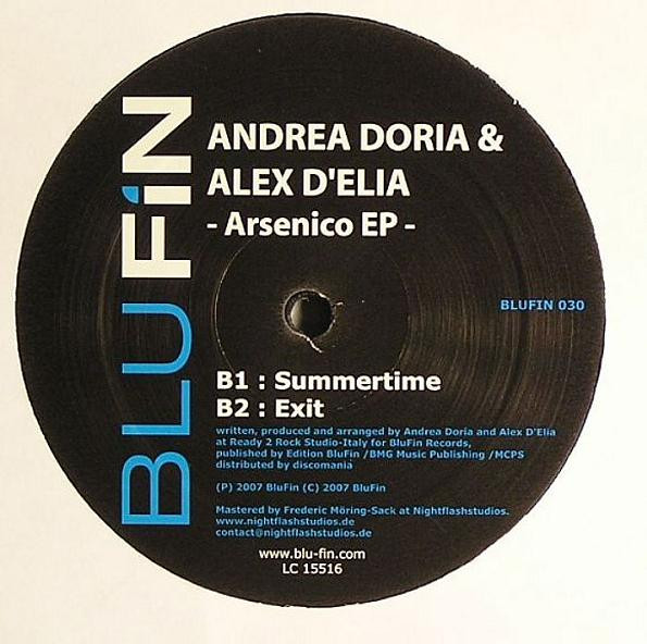 Andrea Doria & Alex D'Elia - Arsenico EP | Blu Fin (BLUFIN 030) - 2 Andrea Doria & Alex D'Elia - Arsenico EP | Blu Fin (BLUFIN 030) - 2