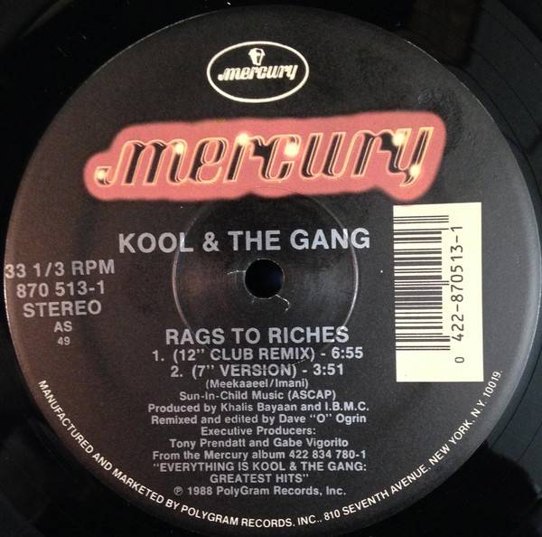 Kool & The Gang - Rags To Riches | Mercury (870 513-1) - 4 Kool & The Gang - Rags To Riches | Mercury (870 513-1) - 4